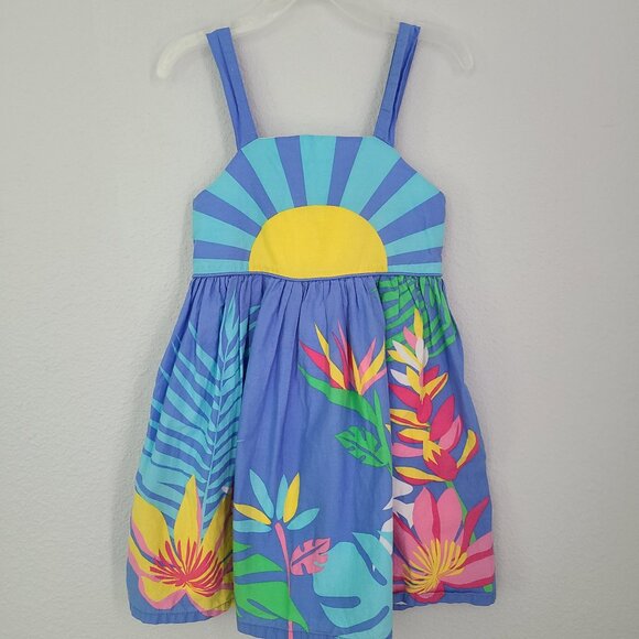 Shrinking Violet Other - Shrinking Violet toddler girls blue sun Tropical Sundress Size 5T